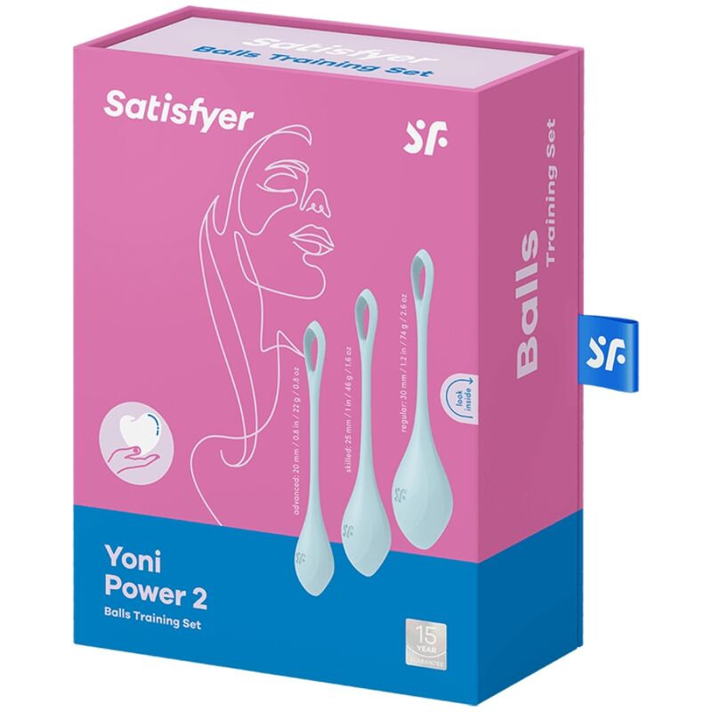 SATISFYER YONI POWER 2 TRAINING SET - BLUE