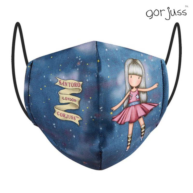 Hygienic Reusable Fabric Mask Gorjuss Children's Blue