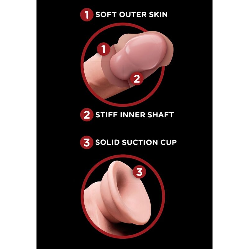 KING COCK PLUS 3D COCK SWINGING BALLS  12.7 CM