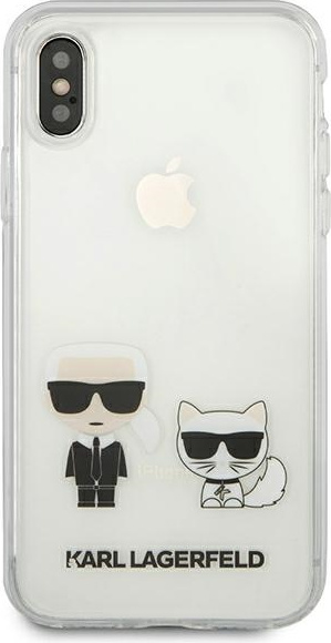 Karl Lagerfeld KLHCI65CKTR Apple iPhone XS Max hardcase Transparent Karl & Choupette