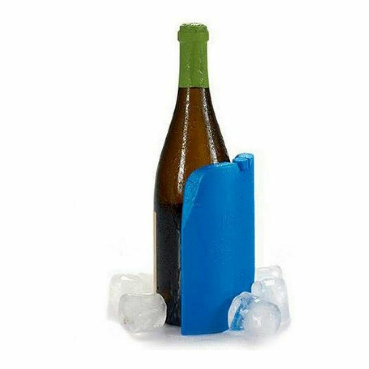 Bottle Cooler 300 ml Blue Plastic (4,5 x 17 x 12 cm) (24 Units)