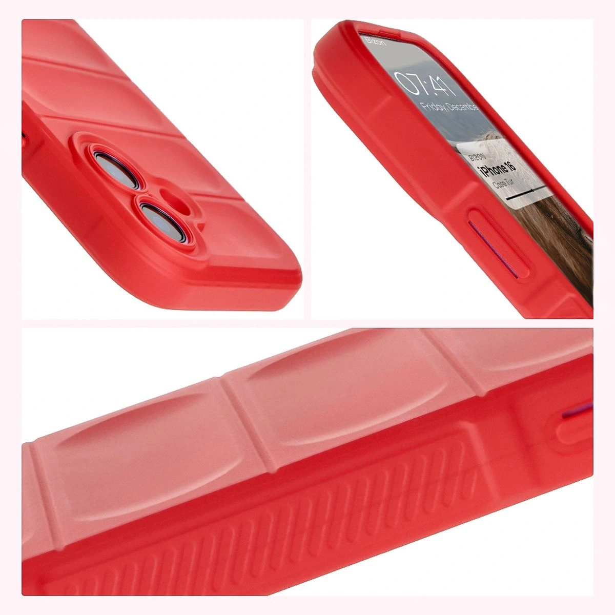Bizon Case Tur Apple iPhone 16 red