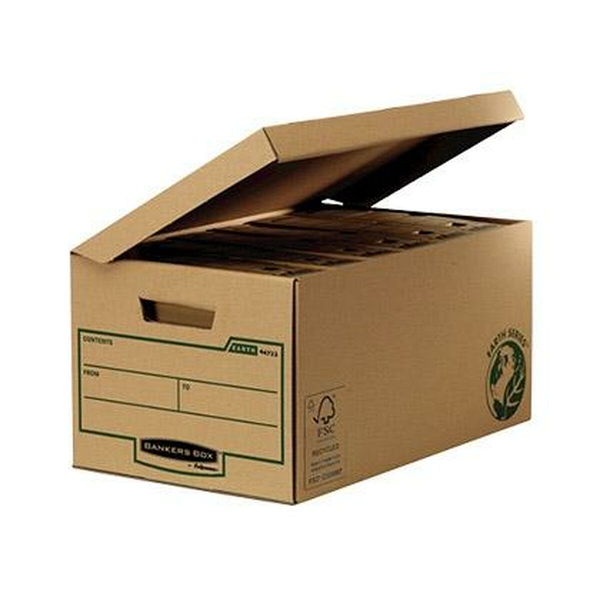 File Box Fellowes MAXI With lid Brown Recycled cardboard (39 x 58 x 29,3 cm)