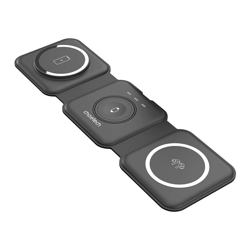Choetech T588-F Magnetic Wireless Charger 3w1 15W (black)