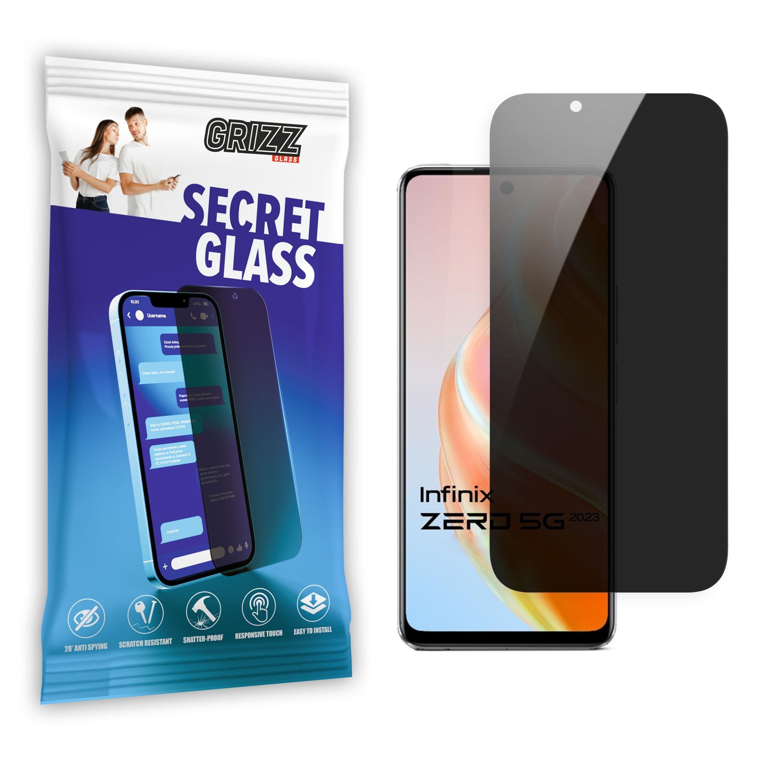 GrizzGlass SecretGlass Infinix Zero 2023