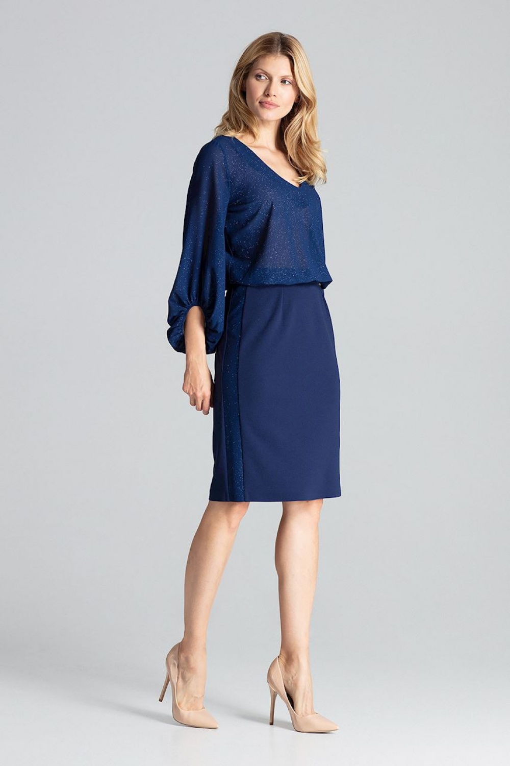  Skirt model 138289 Figl  navy blue