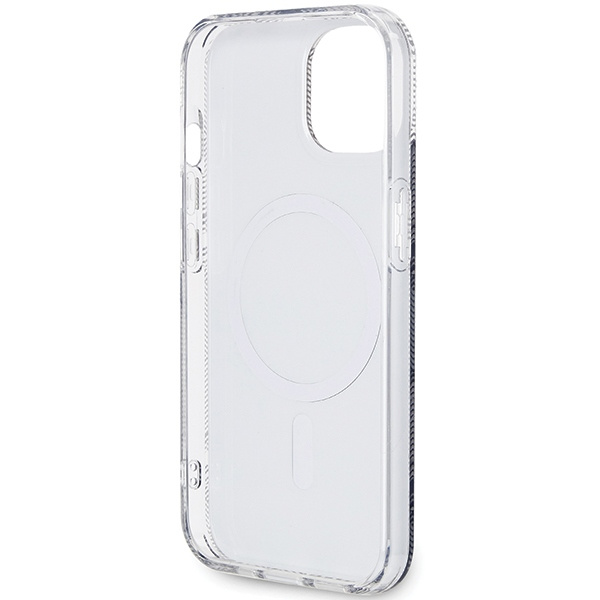 Guess GUHMP15SHGCUSTGK Apple iPhone 15 / 14 hardcase IML GCube MagSafe black