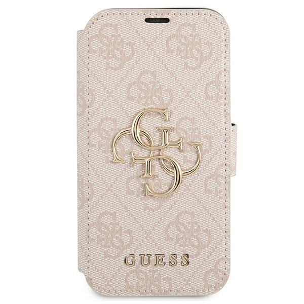 Guess GUBKP13X4GMGPI Apple iPhone 13 Pro Max pink book 4G Big Metal Logo