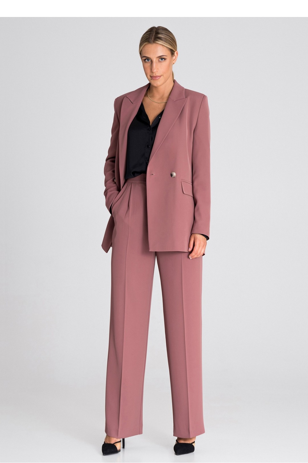 Trousers model 185073 Figl  pink