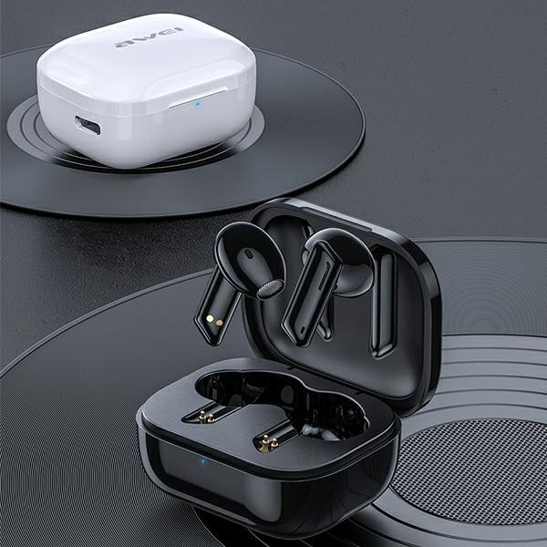 AWEI earphones Bluetooth 5.1 T36 TWS white