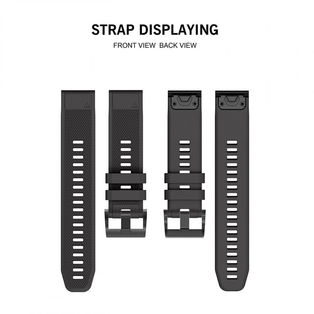 Tech-protect Smooth Garmin Fenix 3/3 HR/5X/5X Plus/6X/6X Pro/7X Black