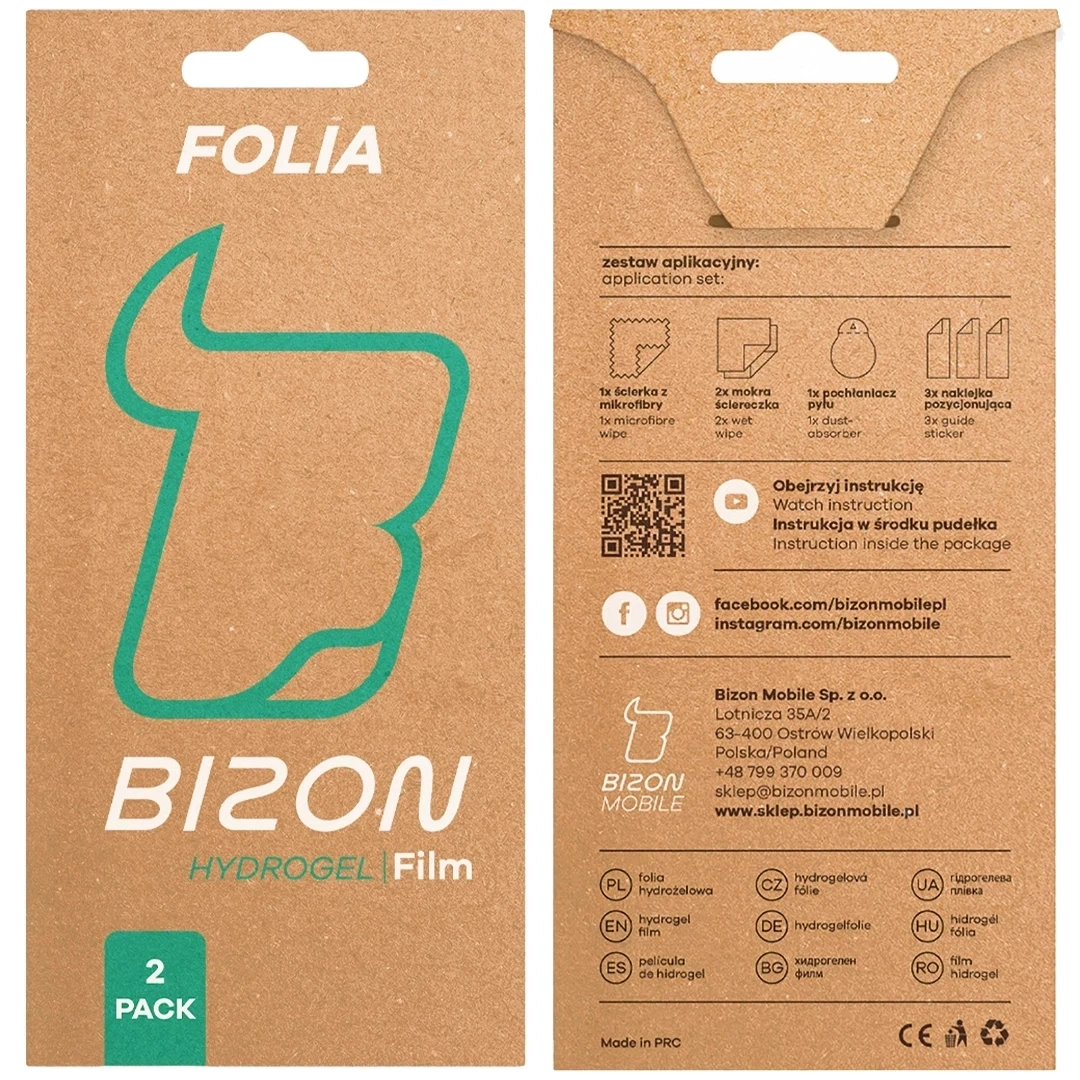 Folia hydrożelowa na środkowy ekran Bizon Glass Hydrogel Mid Duo do Google Pixel 10 Pro Fold [2 PACK]
