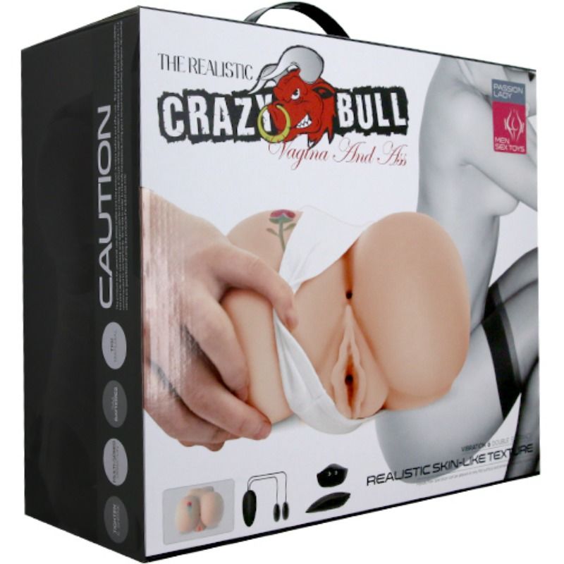 CRAZY BULL - REALISTIC ANUS AND VAGINA WITH TATOO AND VIBRATION CRAZY BULL - REALISTIC ANUS AND VAGINA WITH TATOO AND VIBRATION