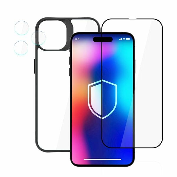 3MK Comfort Set 4in1 Case + Camera Glass + Screen Glass Apple iPhone 14 Pro Max