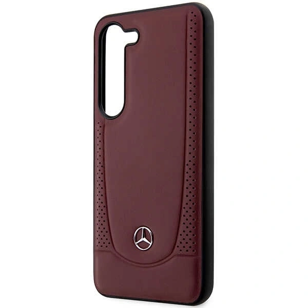 Mercedes MEHCS23MARMRE Samsung Galaxy S23+ Plus hardcase Leather Urban Bengale red