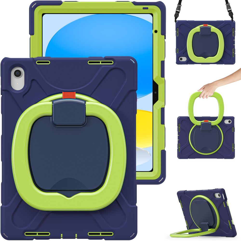 Tech-Protect X-armor Apple iPad 10.9 2022 (10 gen) Navy/Lime