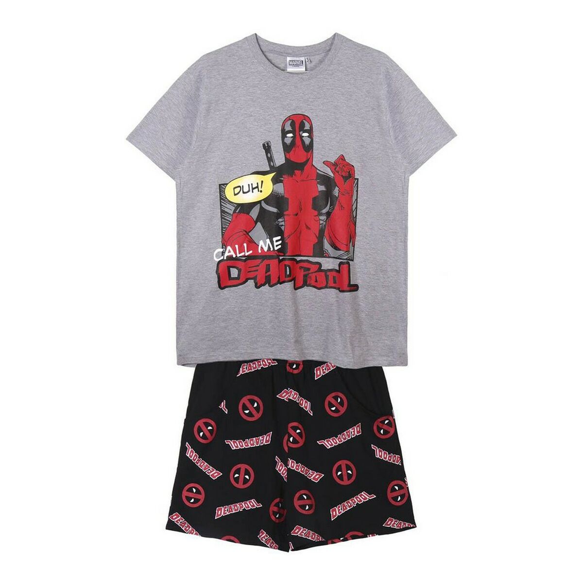 Pyjama Deadpool Men Grey