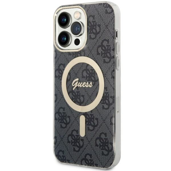 Guess GUHMP14XH4STK Apple iPhone 14 Pro Max black hardcase 4G MagSafe