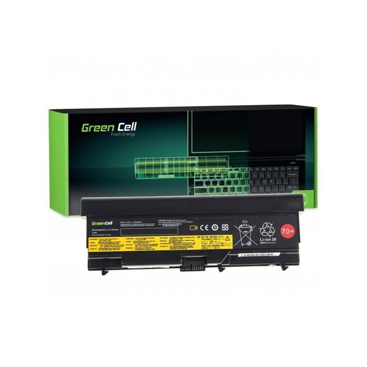 Notebook Battery Green Cell LE49 Black 4400 mAh 6600 MAH