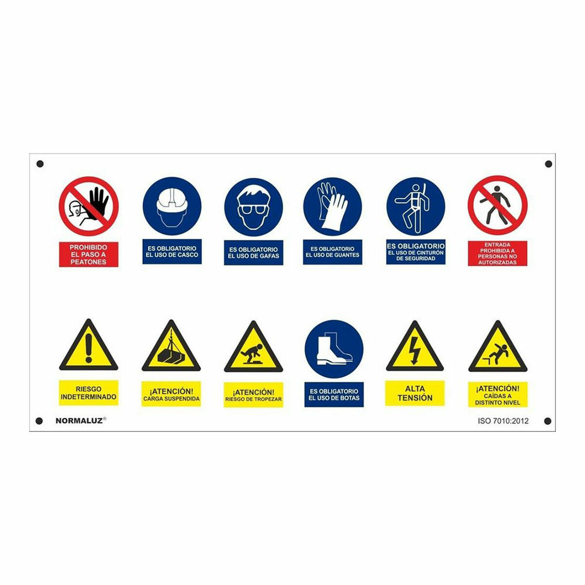Znak Normaluz Obra múltiple PVC (50 x 90 cm)
