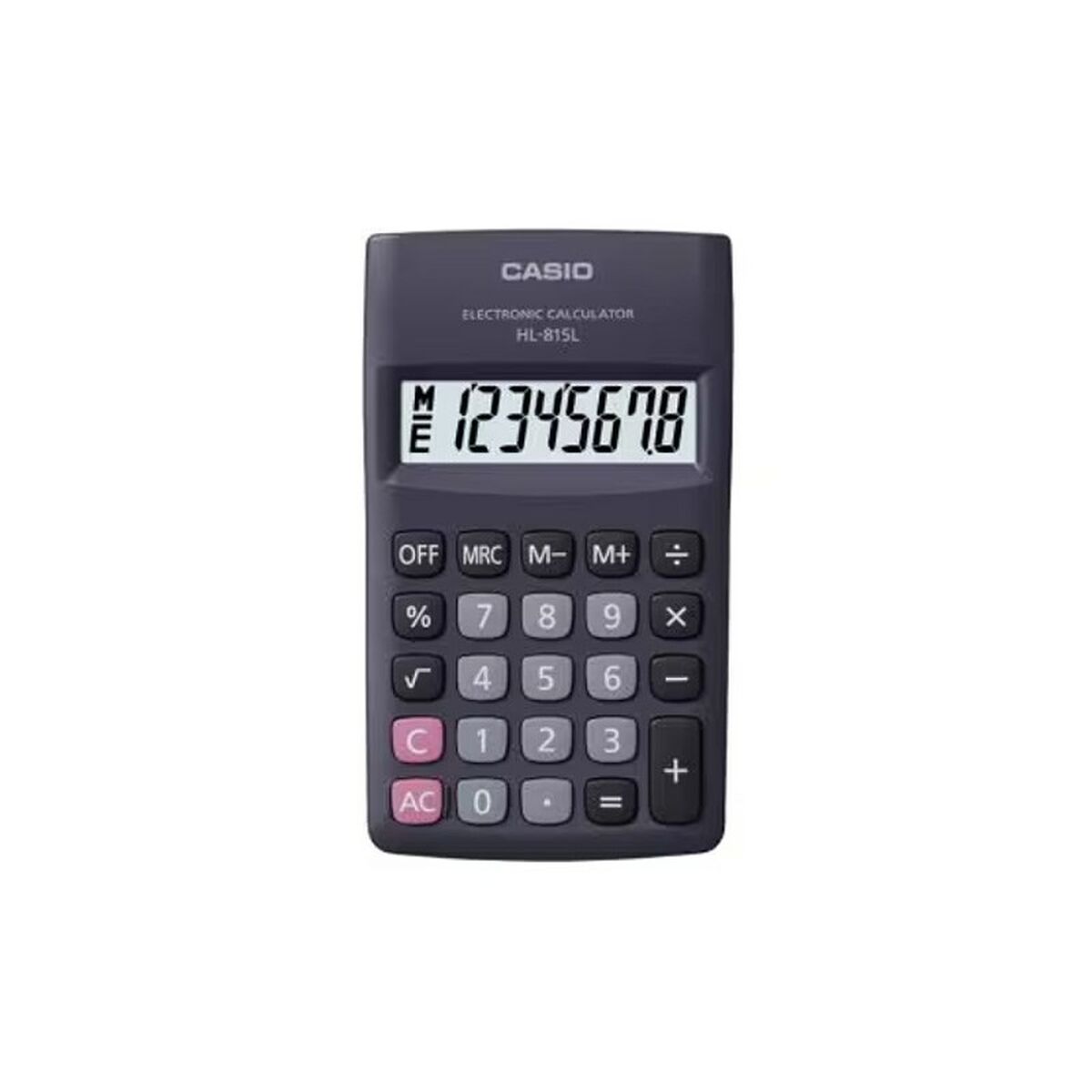 Calculator Casio HL-815L-BK BOX Black Plastic