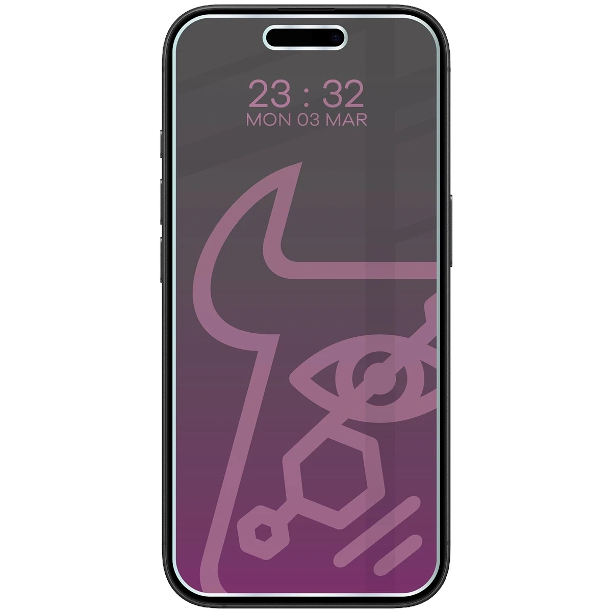 Prywatyzujące szkło hybrydowe Bizon Glass Mule Shadow do Apple iPhone 16 Plus matowe