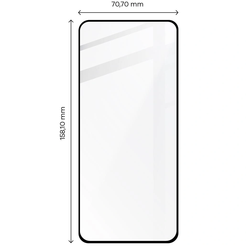 Bizon Glass Edge 2 Moto G13 / G23 / G53 5G black