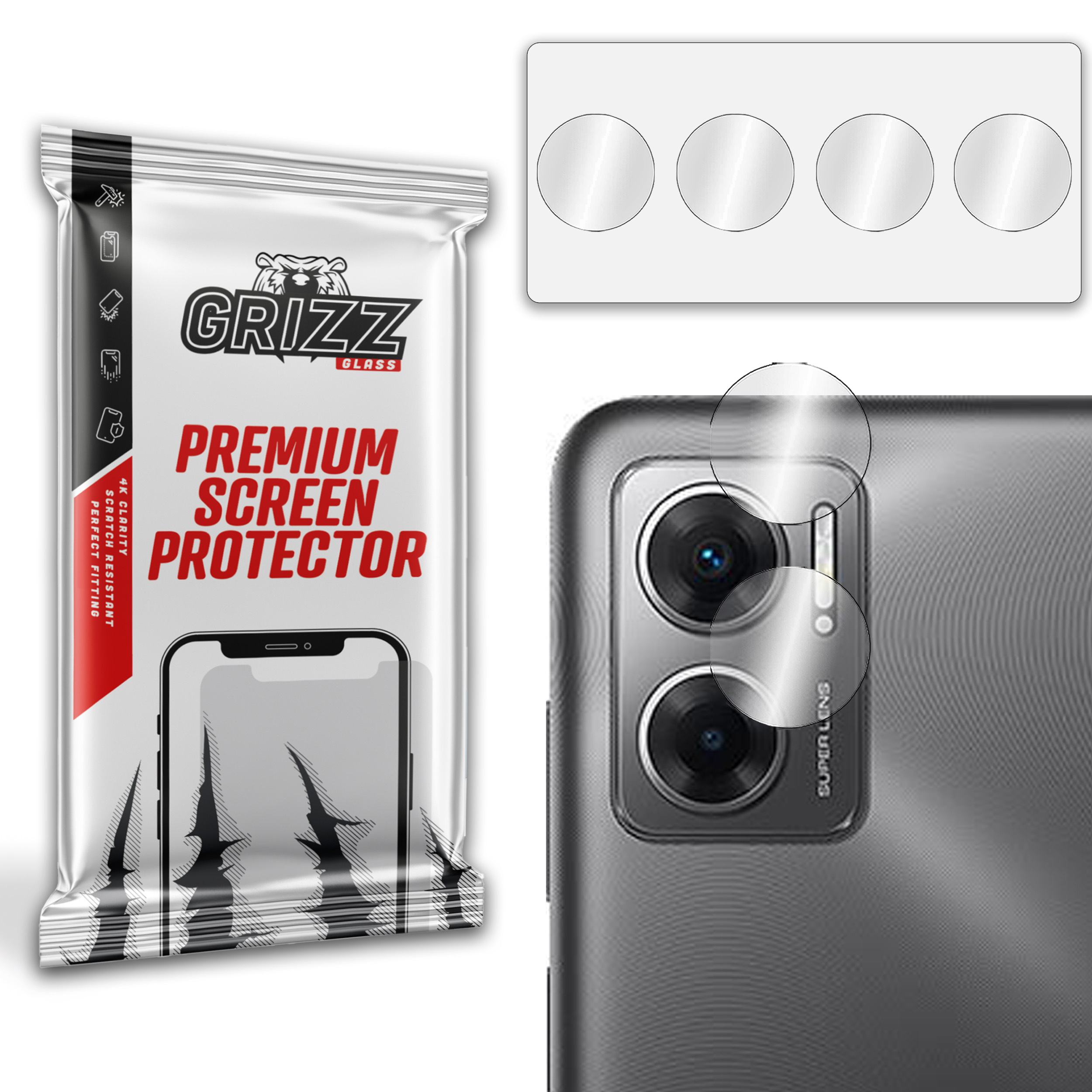 GrizzGlass HybridGlass Camera Xiaomi Redmi 11 Prime 5G