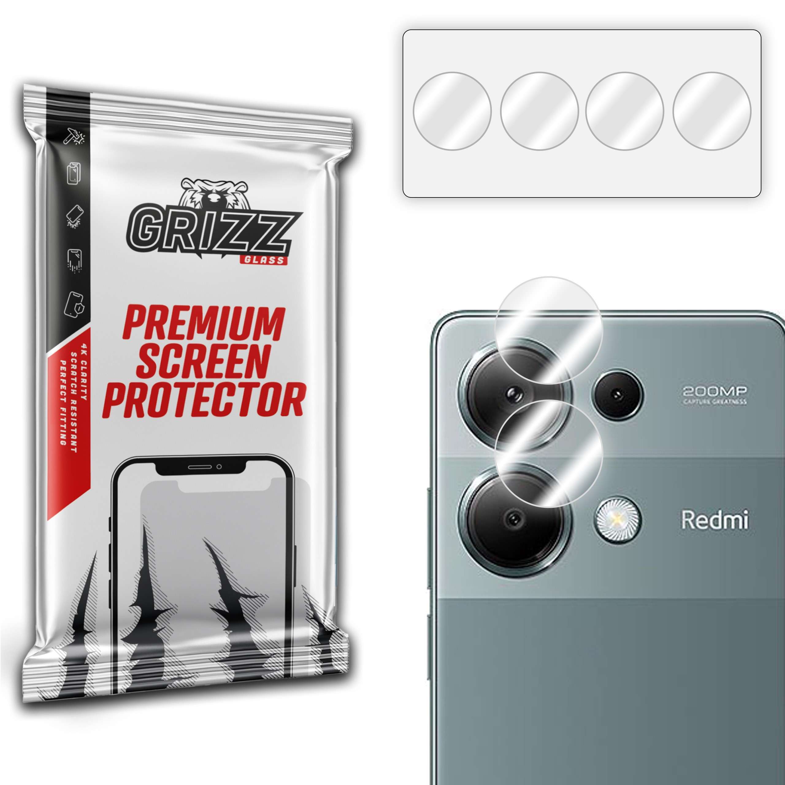 GrizzGlass HybridGlass Camera Xiaomi Redmi Note 13 Pro 4G