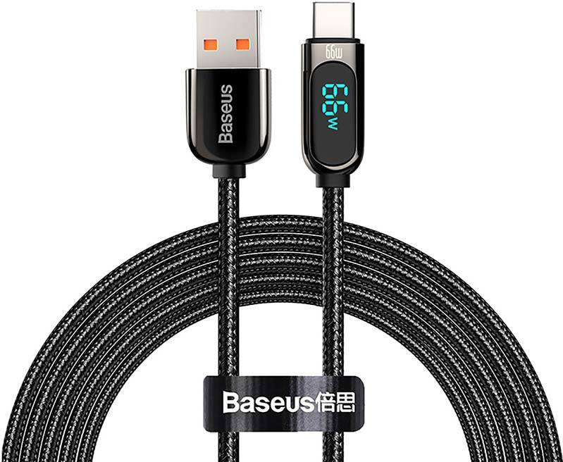 Baseus Display Cable USB to Type-C, 66W, 1m (black)