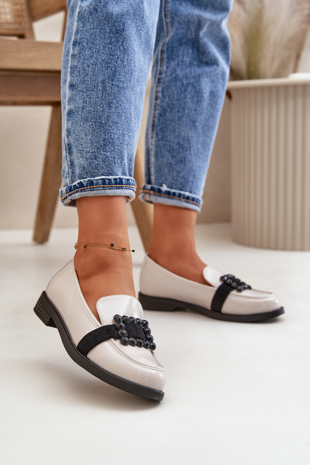  Mocassin model 199816 Step in style  grey