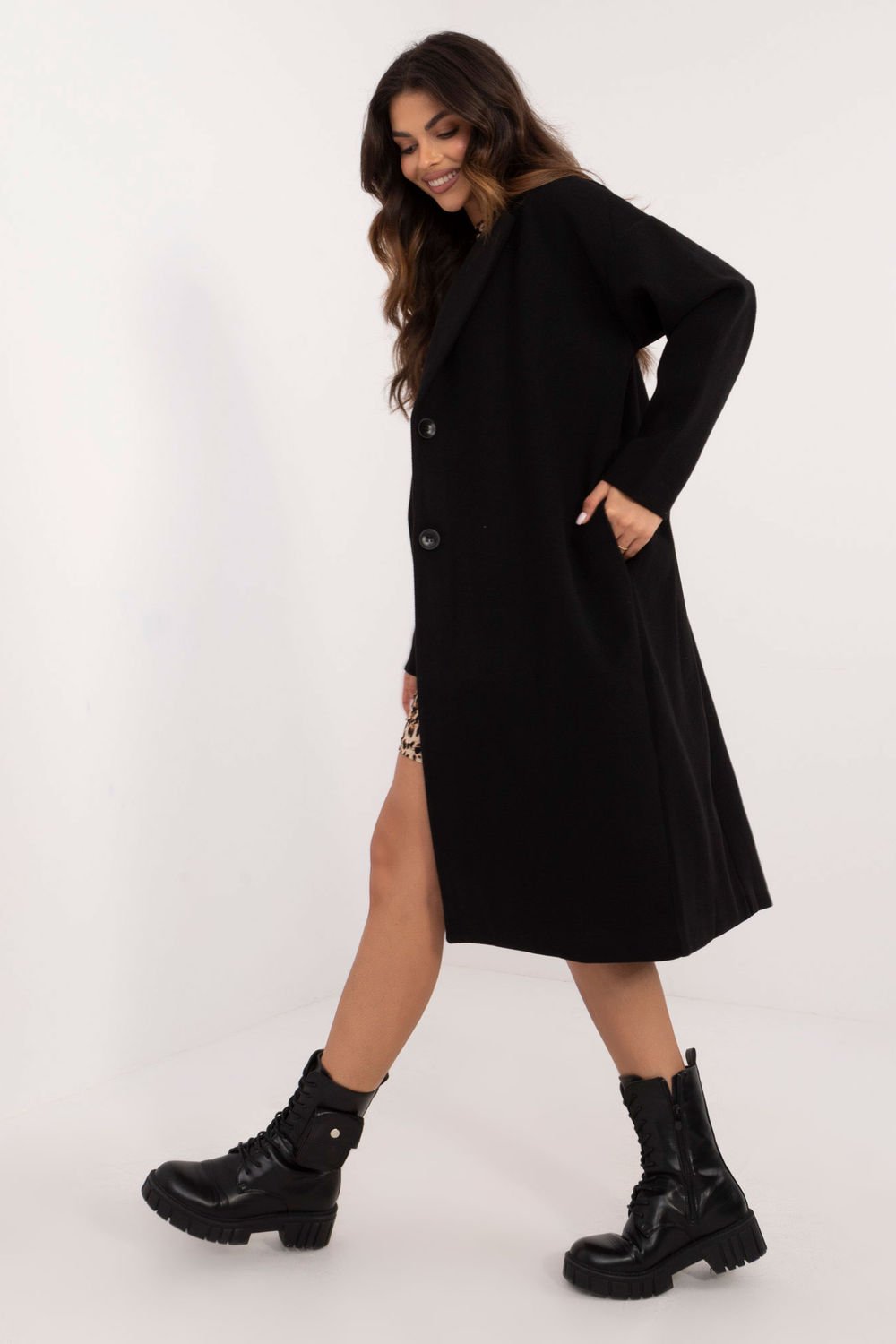  Coat model 201359 Och Bella  black