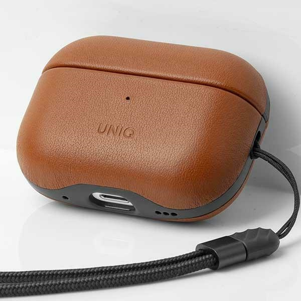 UNIQ Terra Apple AirPods Pro 2 Genuine Leather toffee brown