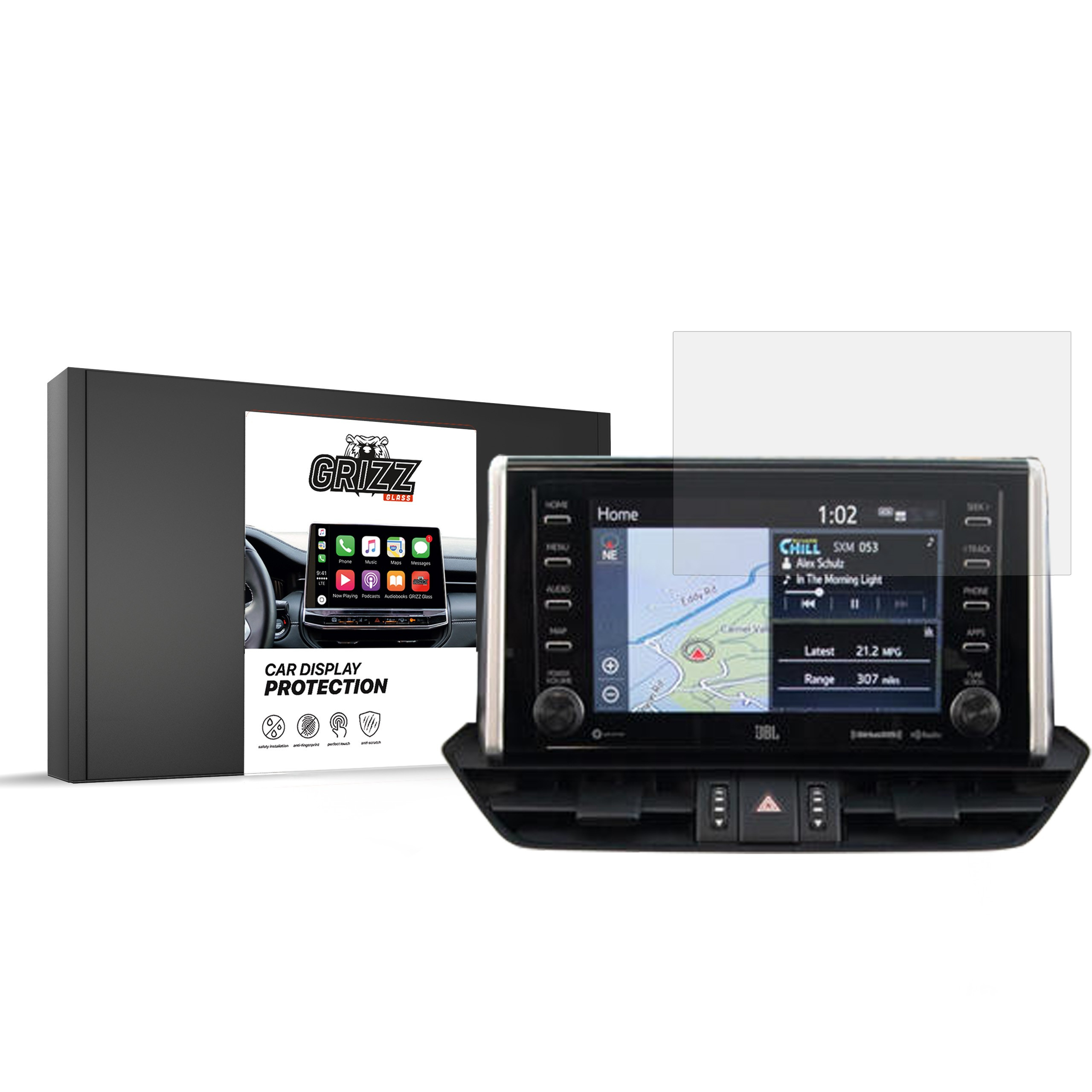 GrizzGlass CarDisplay Protection Toyota RAV-4