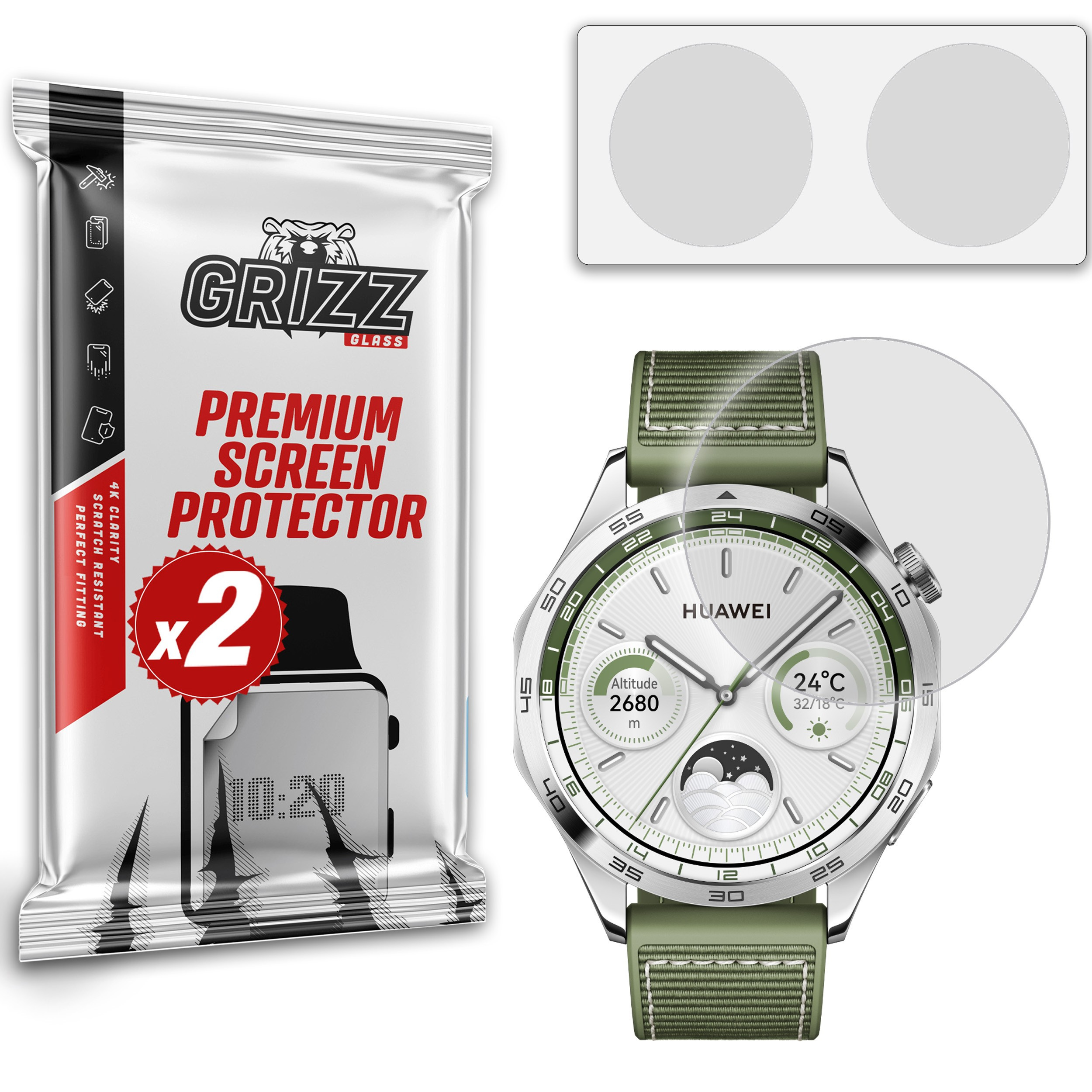 GrizzGlass PaperScreen Huawei Watch GT 4 46mm