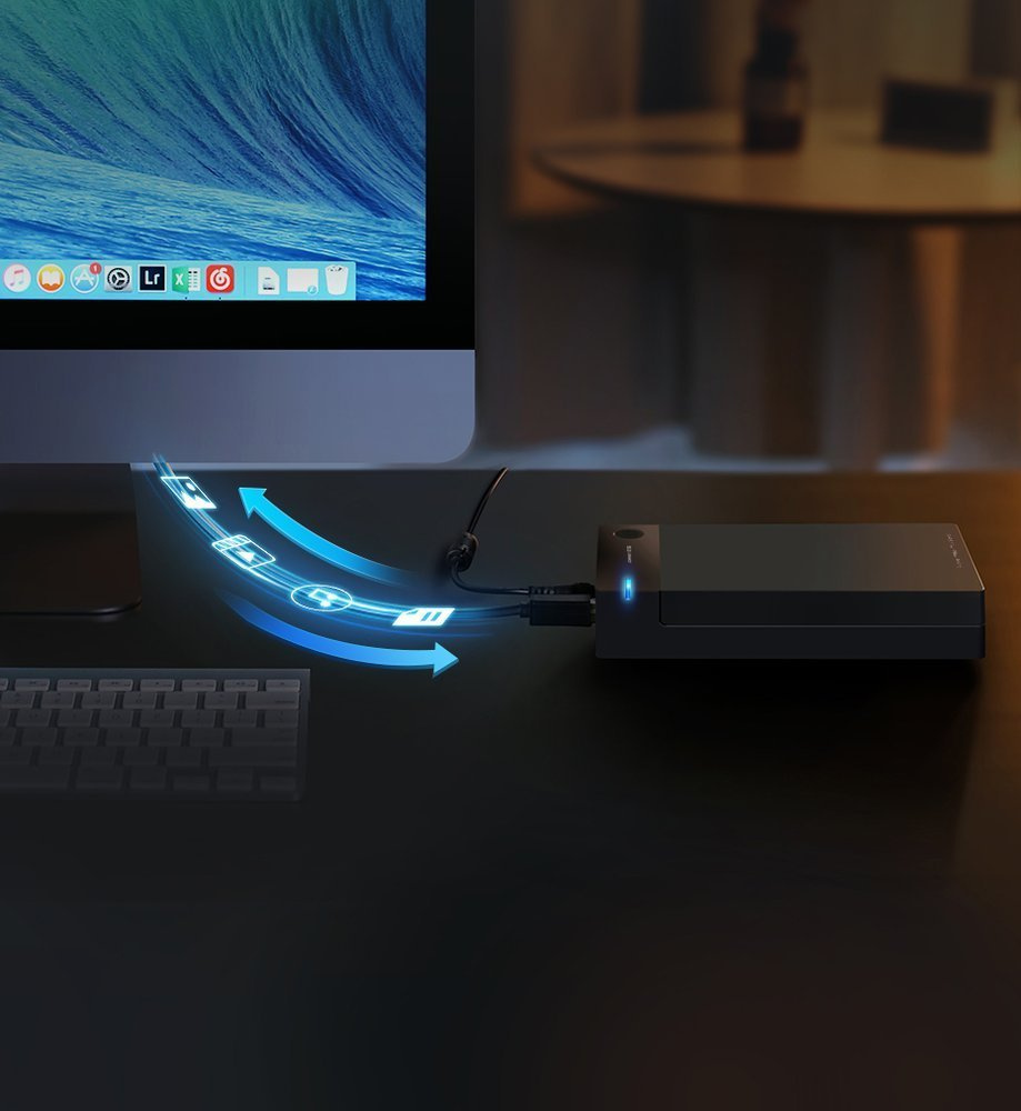 UGREEN HDD SATA 3.5 inch HDD enclosure USB 3.0 black