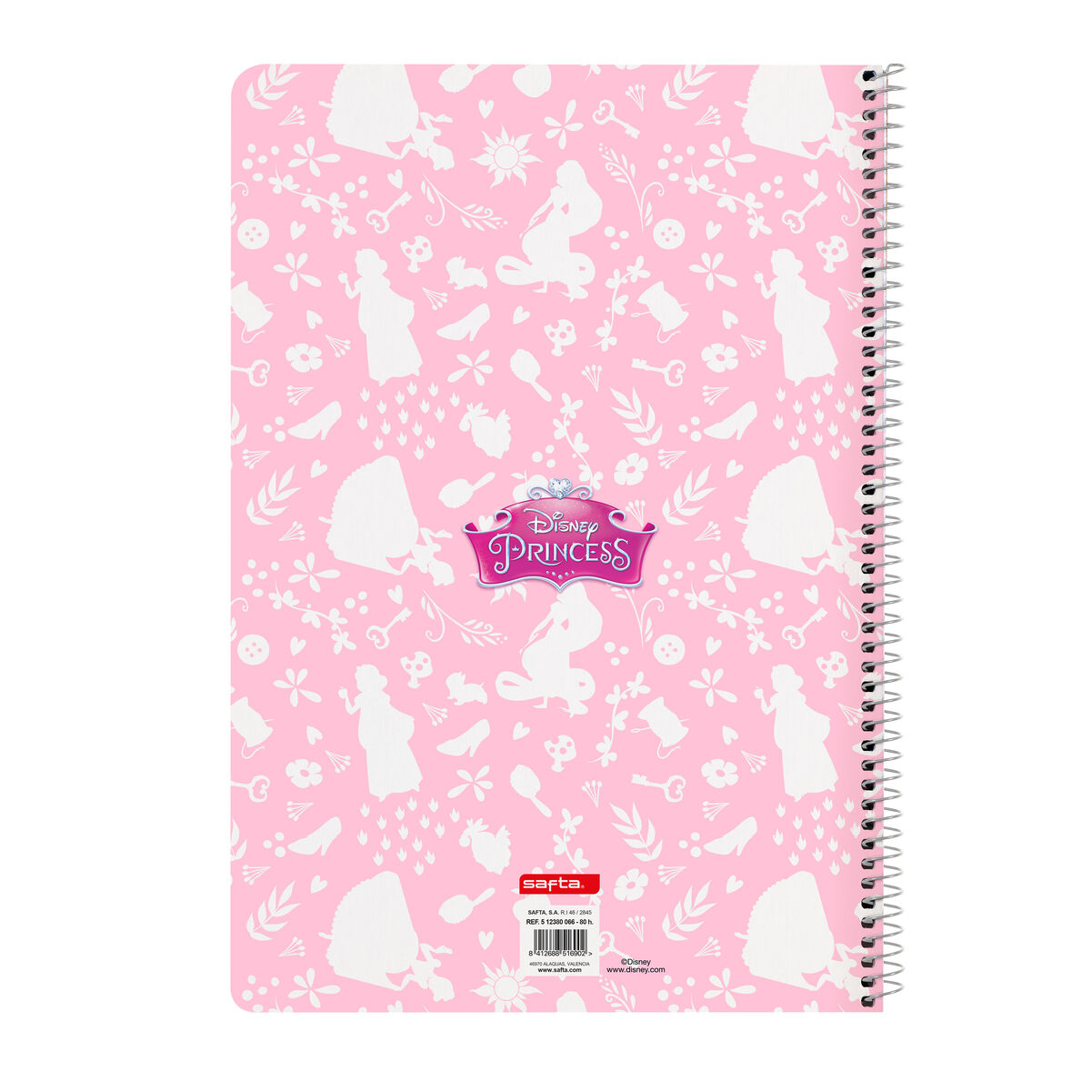 Notebook Princesses Disney Magical Beige Pink A4 80 Sheets