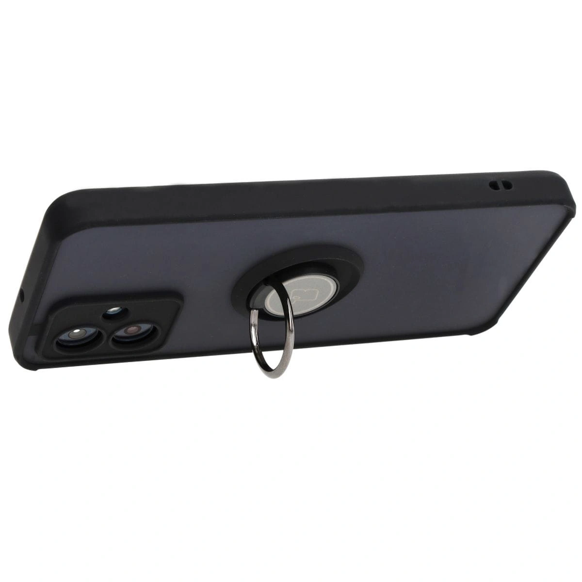 Bizon Case Hybrid Ring Motorola Moto G54 5G smoky with a black frame