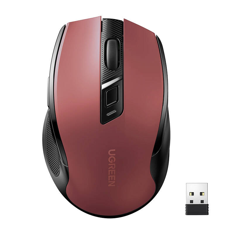UGREEN MU006 Bluetooth 5.0, 2.4 GHz wireless mouse  red