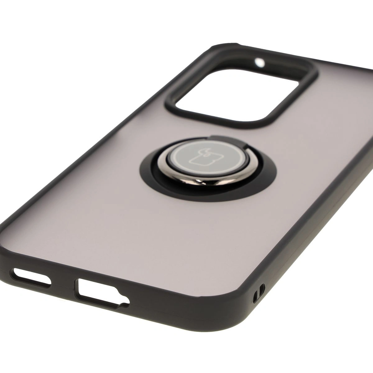 Bizon Case Hybrid Ring Honor 200 Lite smoky with a black frame