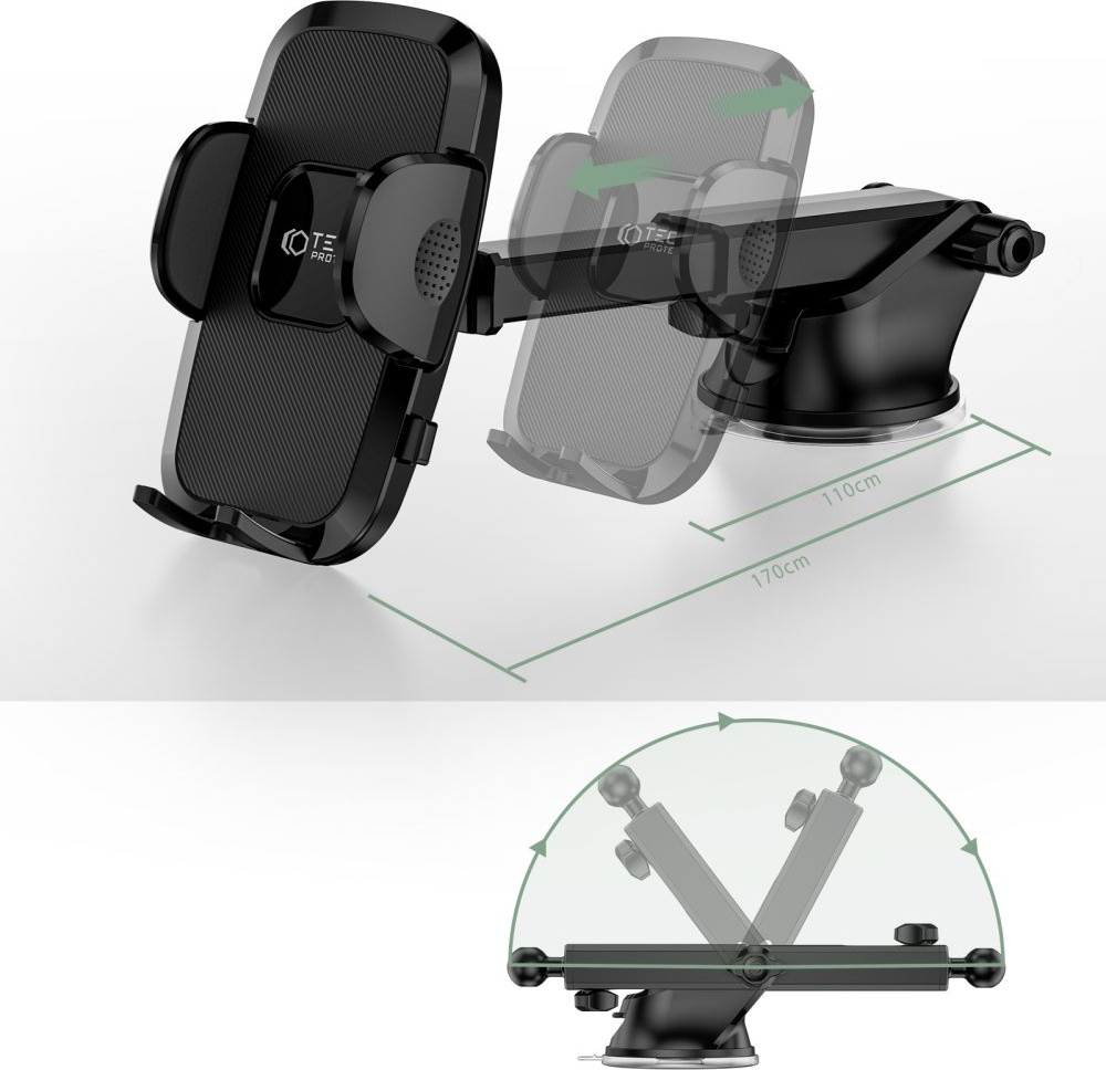 Tech-Protect V3 Universal Windshield & Dashboard Car Mount Black
