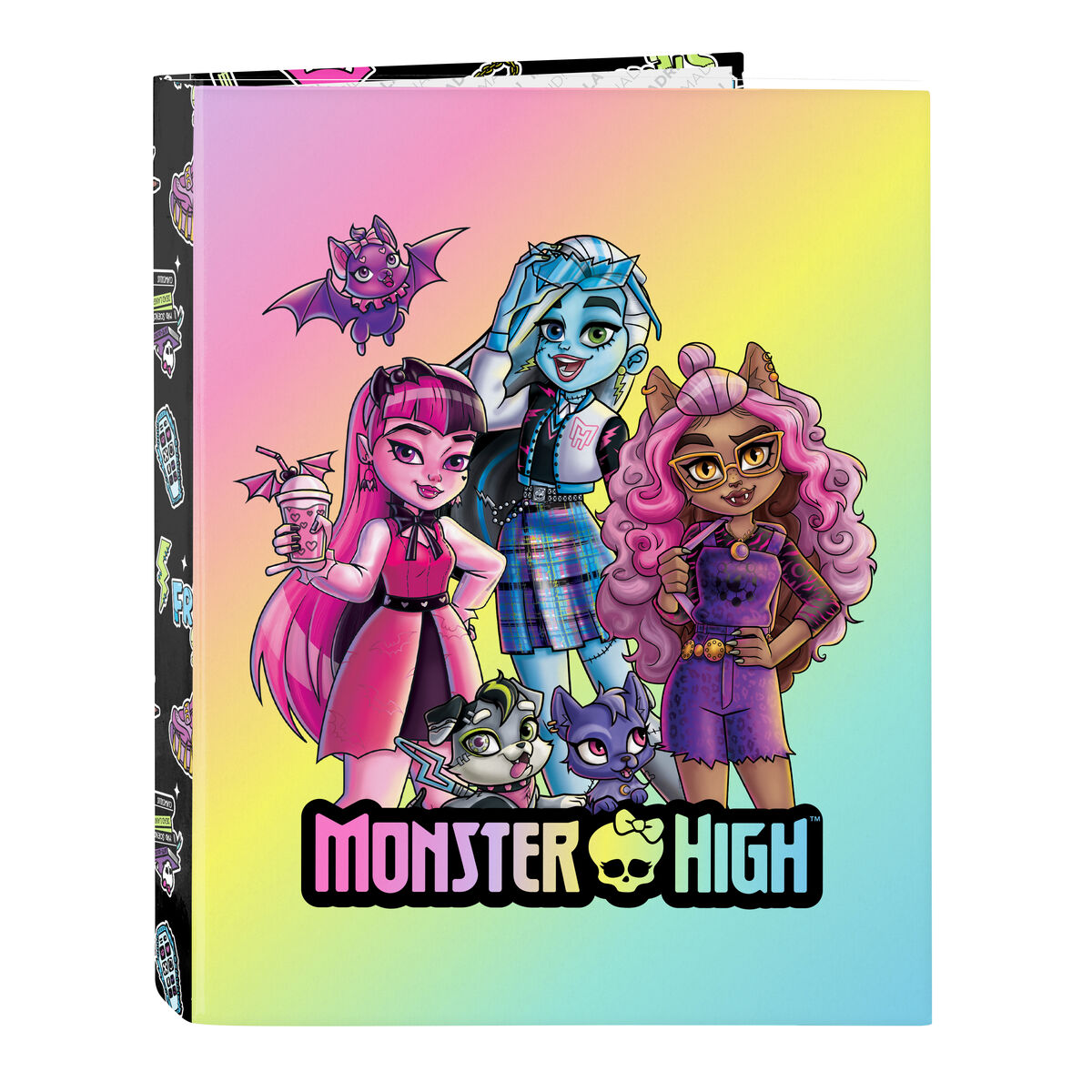 Ring binder Monster High Creep Black 26,5 x 33 x 4 cm