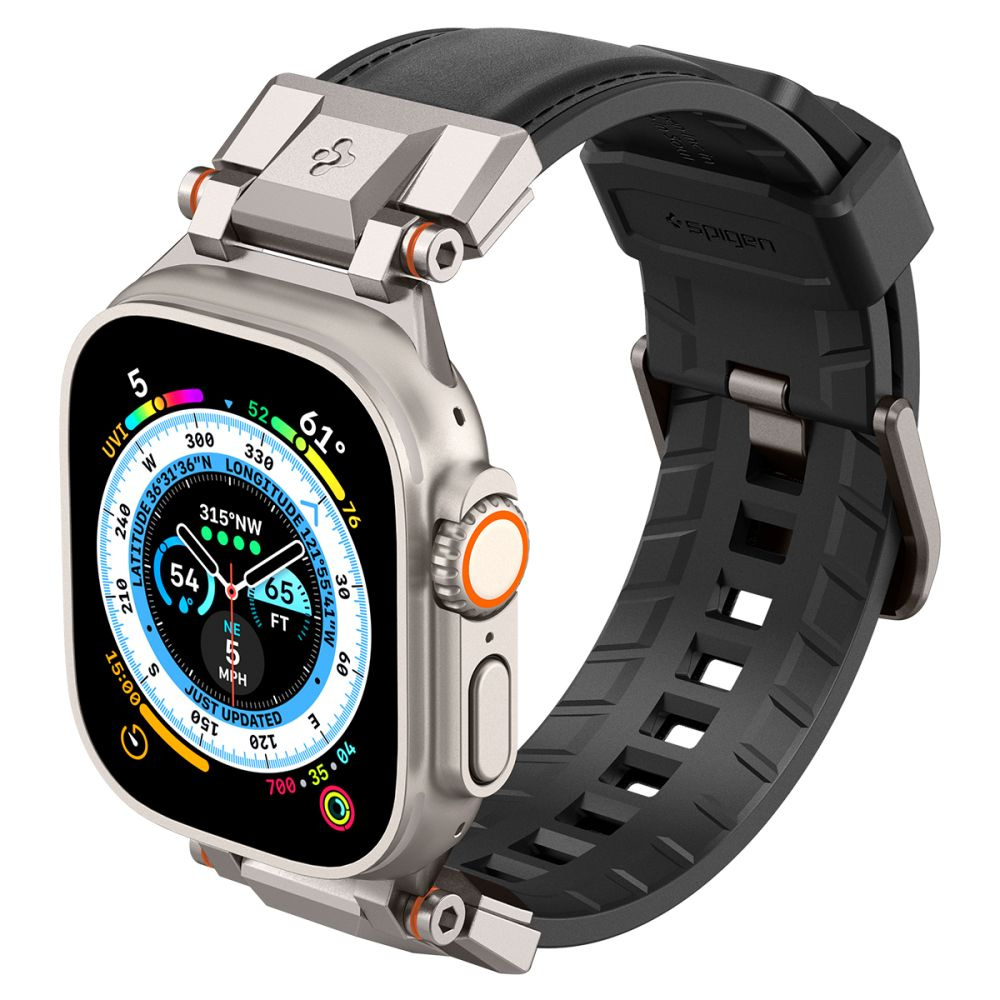 Spigen DuraPro Armor PU Apple Watch 4/5/6/7/8/9/SE/Ultra 42/44/45/49mm Black