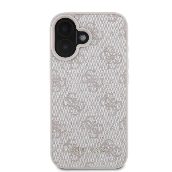 Case Guess GUHCP16SG4GFPI Apple iPhone 16 hardcase 4G Classic pink