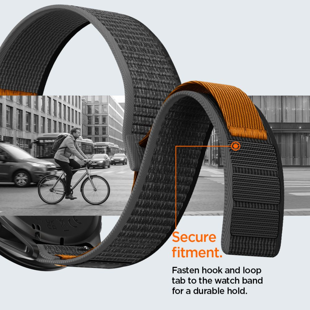 Pasek Spigen Athlex Air Garmin Quick Release 22mm Active Black/orange