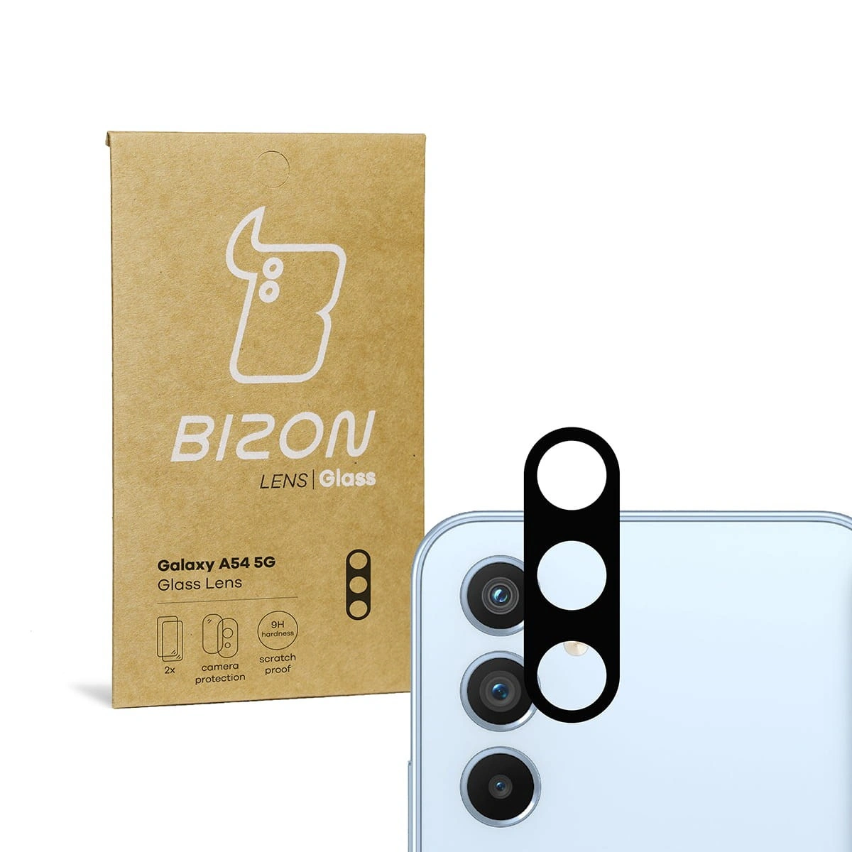 Bizon Glass Lens Samsung Galaxy A54 5G [2 PACK]