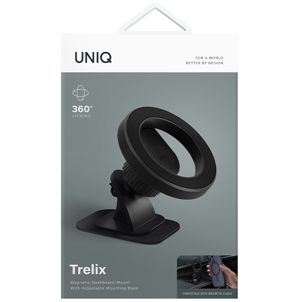 UNIQ Trelix Car Dash Mount midnight black