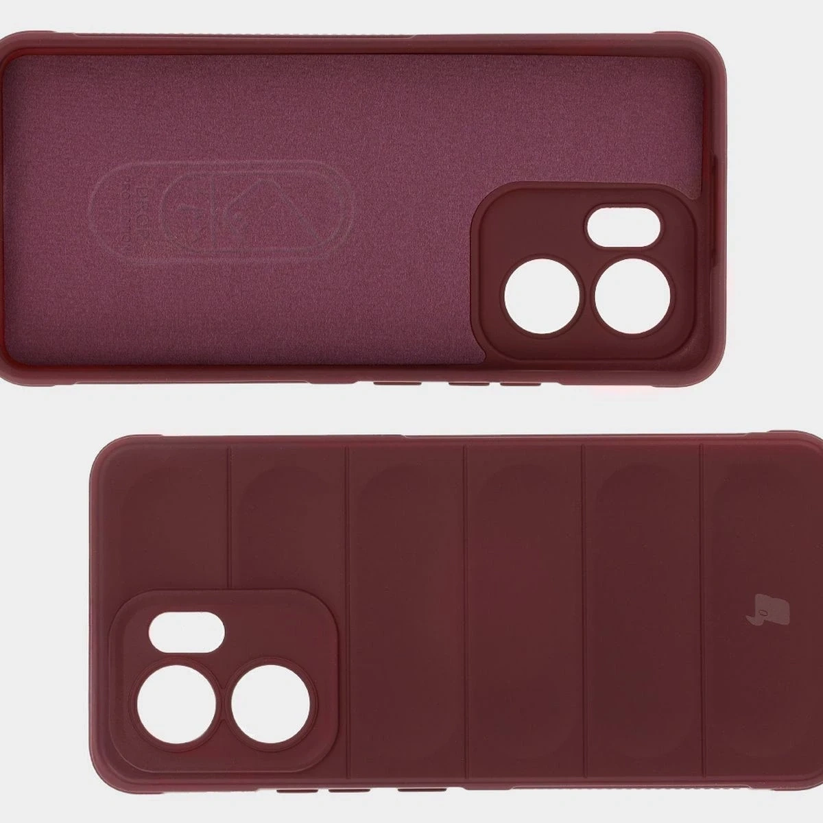 Pancerne etui Bizon Case Tur do Oppo Reno13 F burgundowe