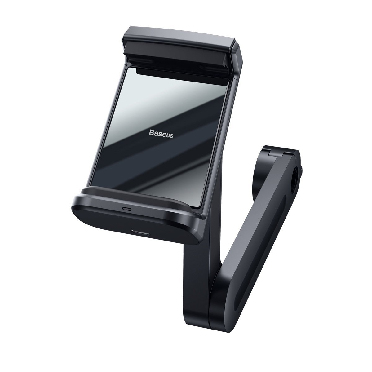 Car headrest holder for Baseus Energy phone with charger (Black)