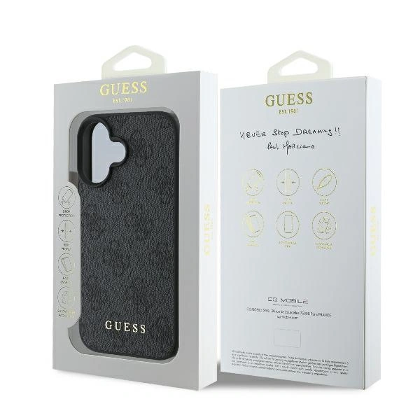 Case Guess GUHCP16MG4GFGR Apple iPhone 16 Plus hardcase 4G Classic black